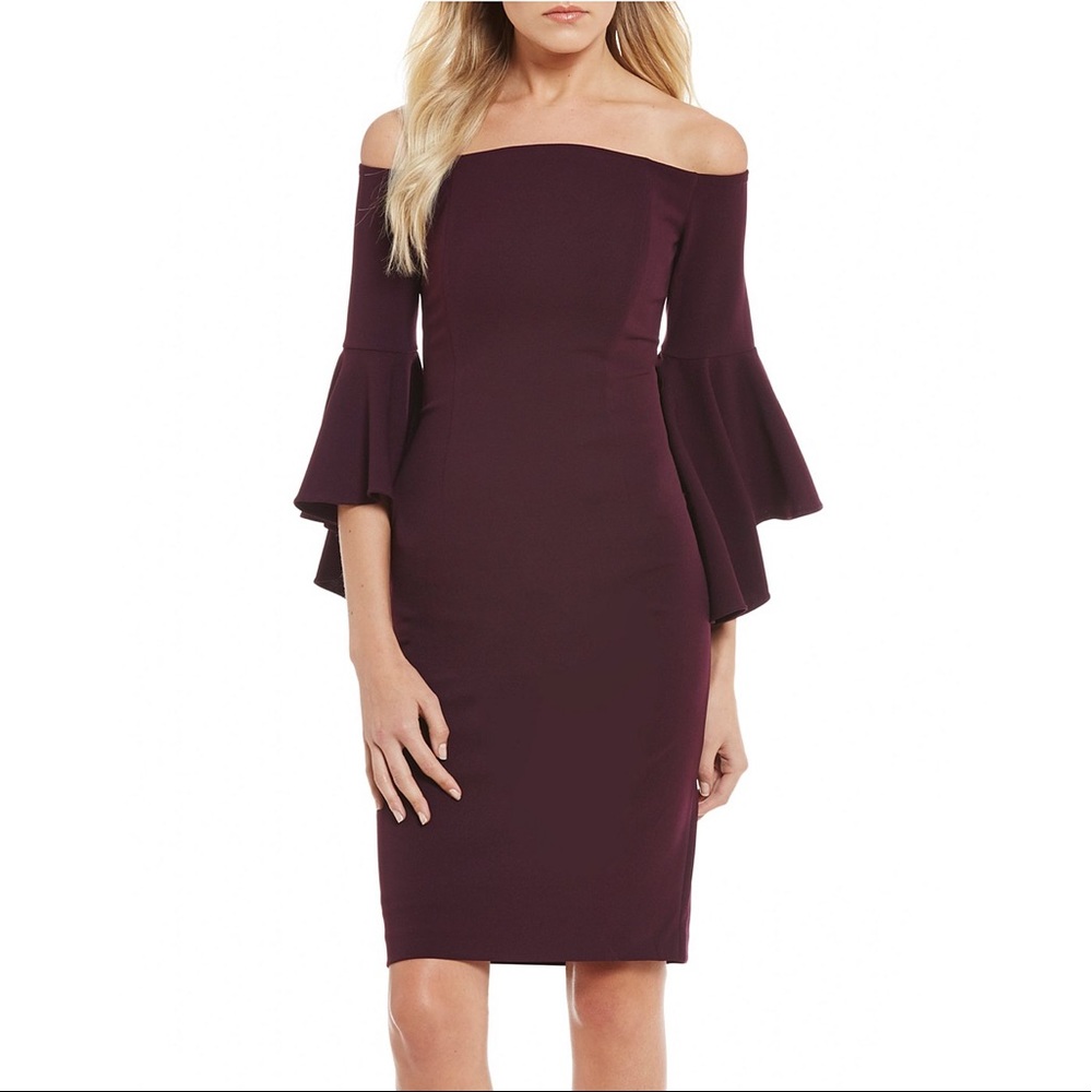 Calvin Klein Off-the-Shoulder Cocktail Dress